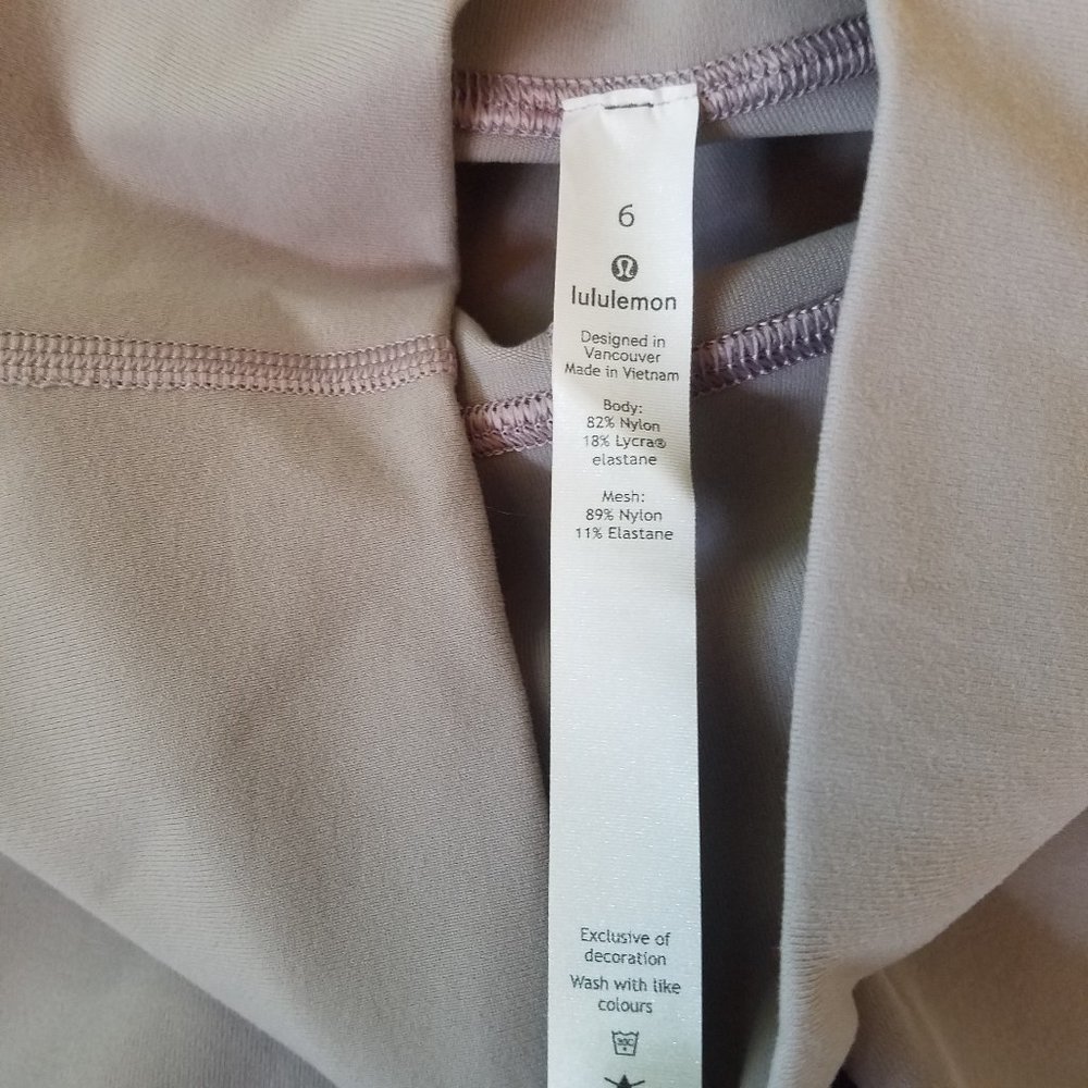 NWT Lululemon Wunder Under Tech Mesh Dark Chrome 6 - Picture 7 of 10